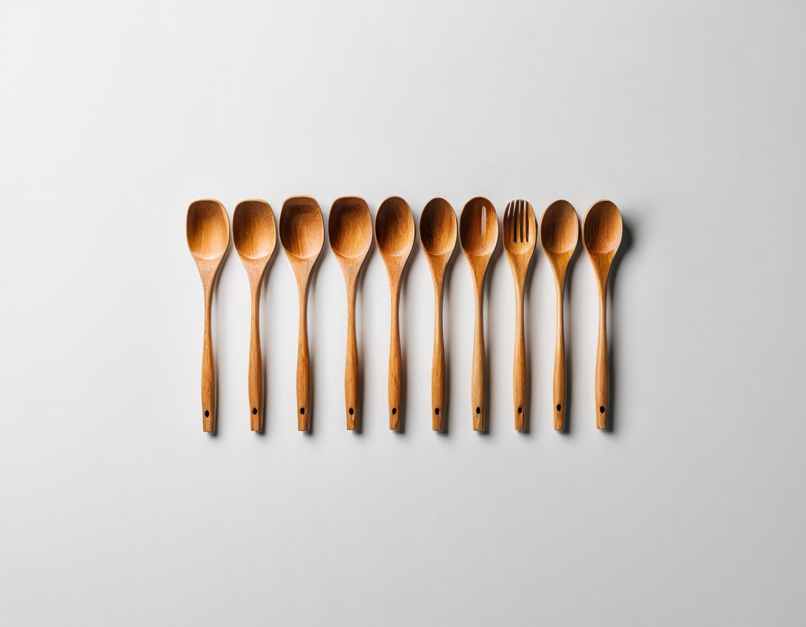 10 PIECE WOODEN SPOON