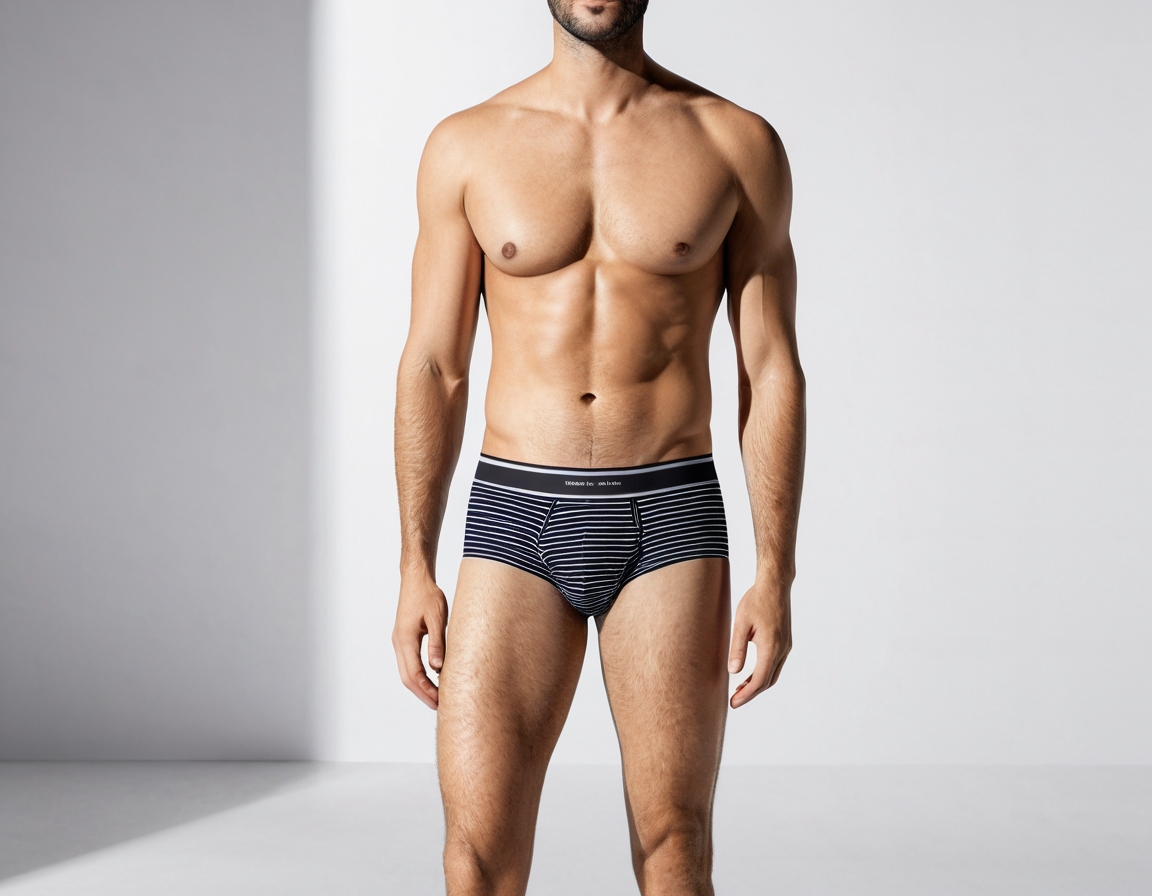  Men's Striped Brief