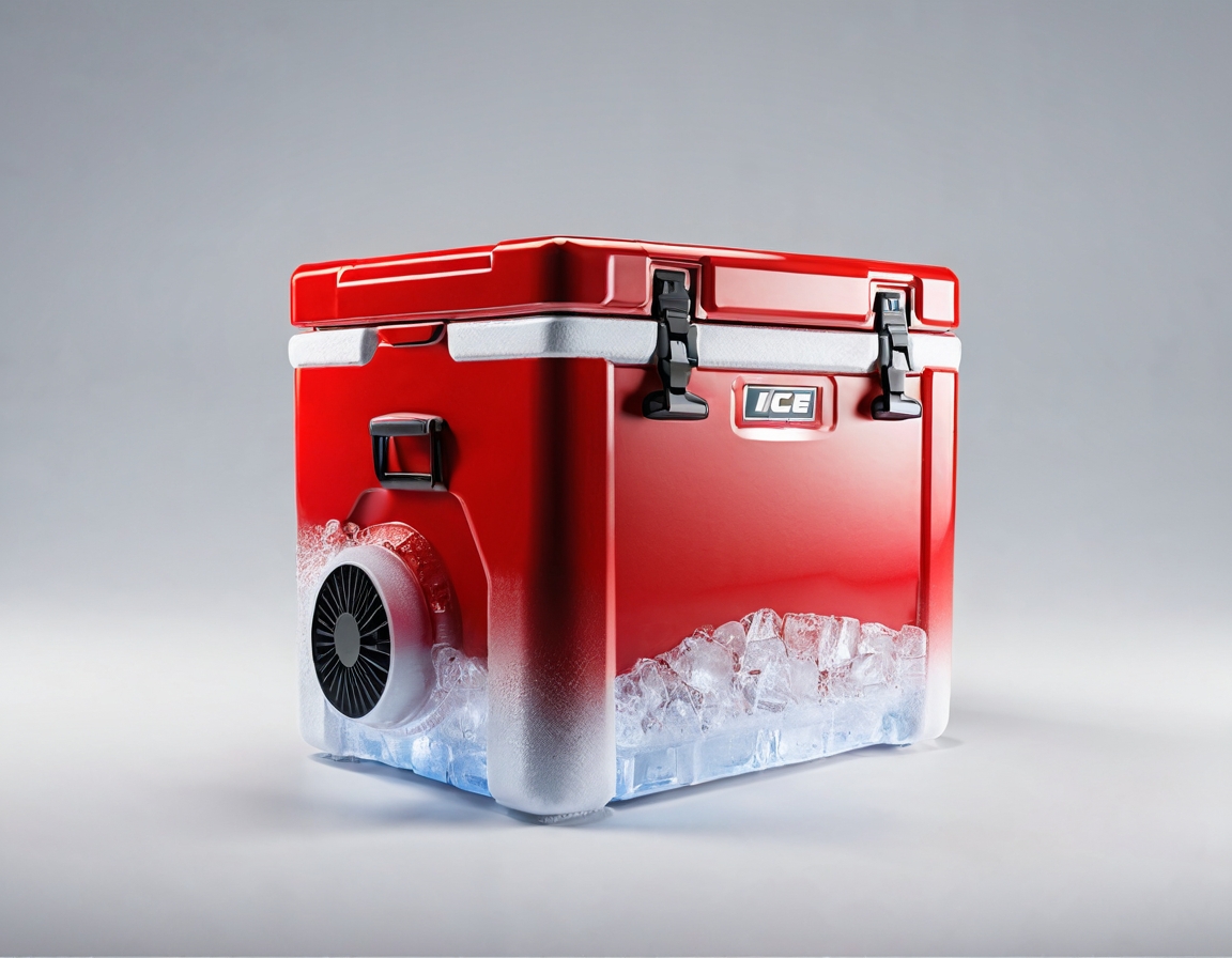 Ice Cooler Chest Red